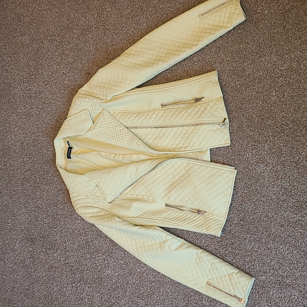 Vegan leather coat